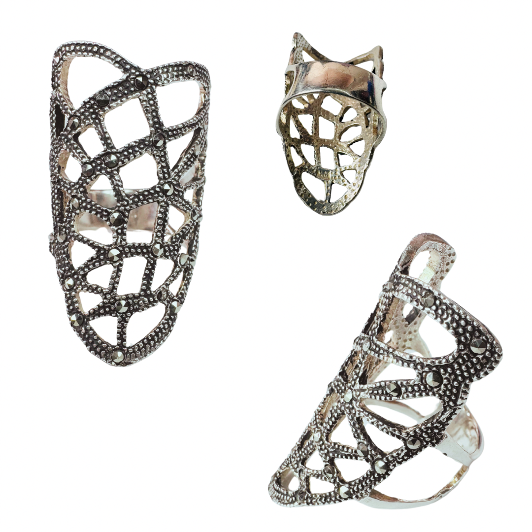 Sterling Silver .925 Marquise design ring