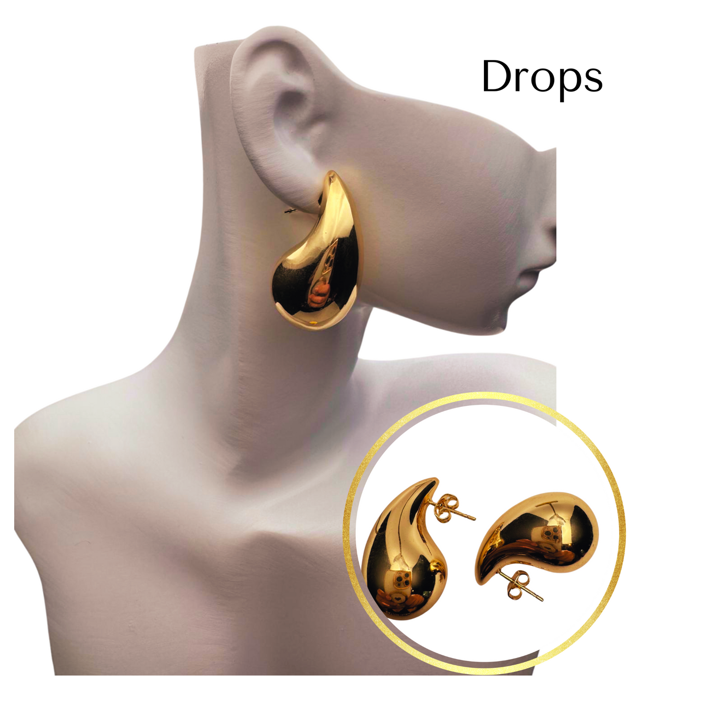 18k Gold filled Teardrop Earrings