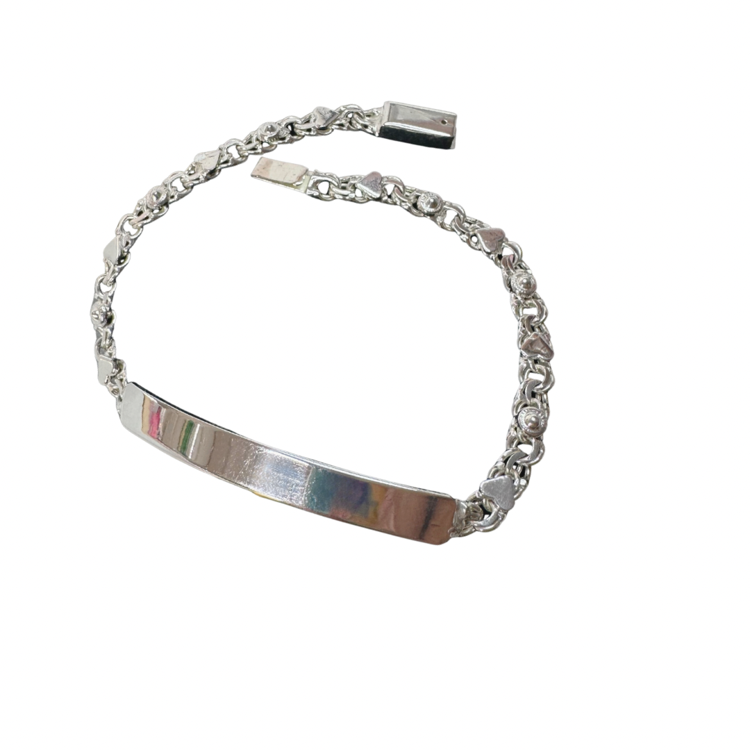 .925 Sterling Silver Women’s ID Bracelet