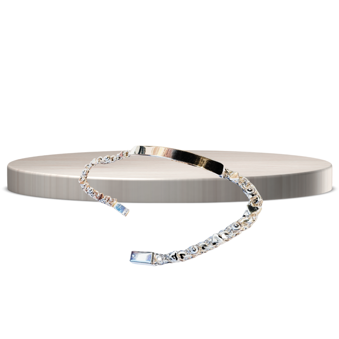 .925 Sterling Silver Women’s ID Bracelet