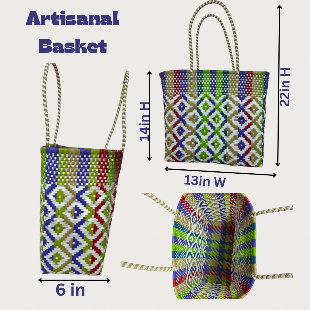 Artisanal Eco-friendly Plastic Bag. Made In Mexico