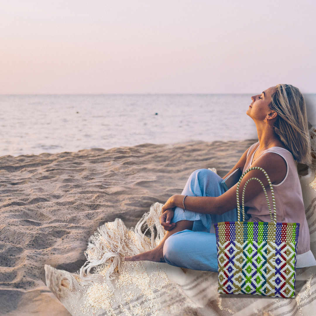 Artisanal Eco-friendly Plastic Bag. Made In Mexico