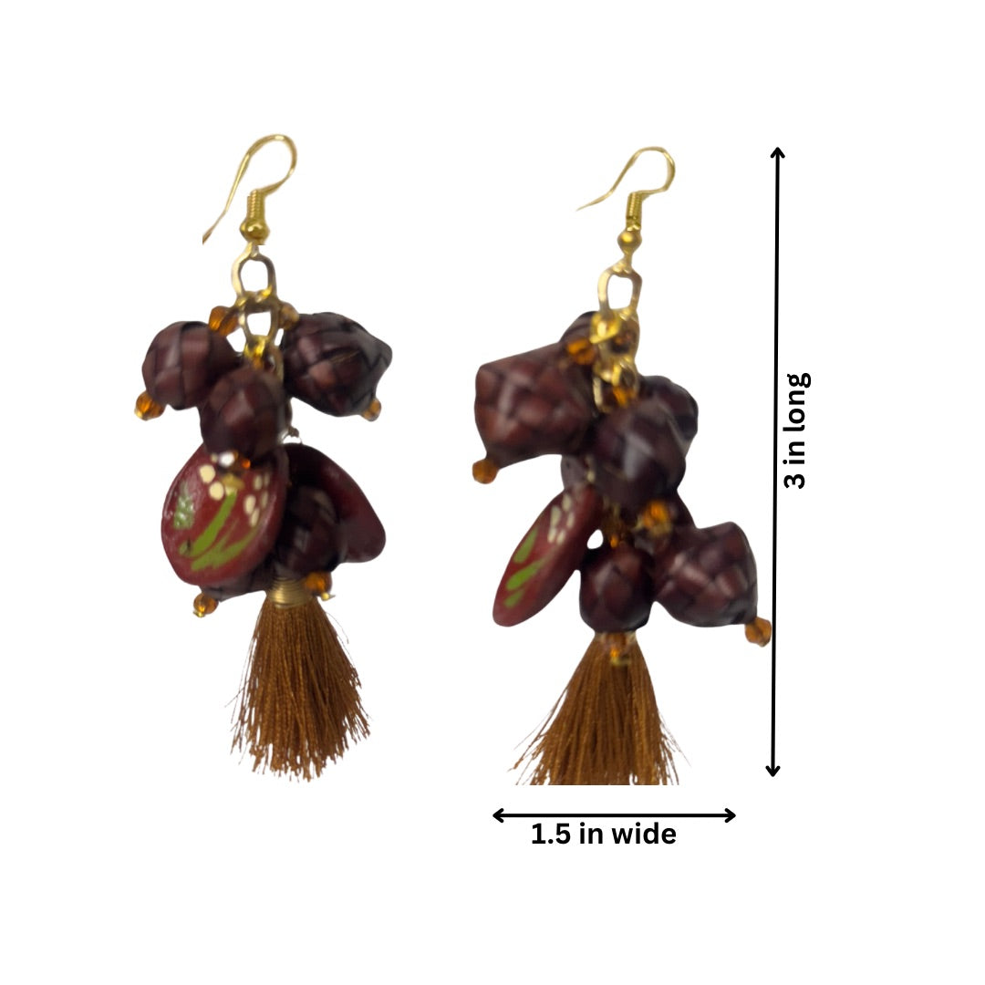 Artisanal Palm Leaves Earrings