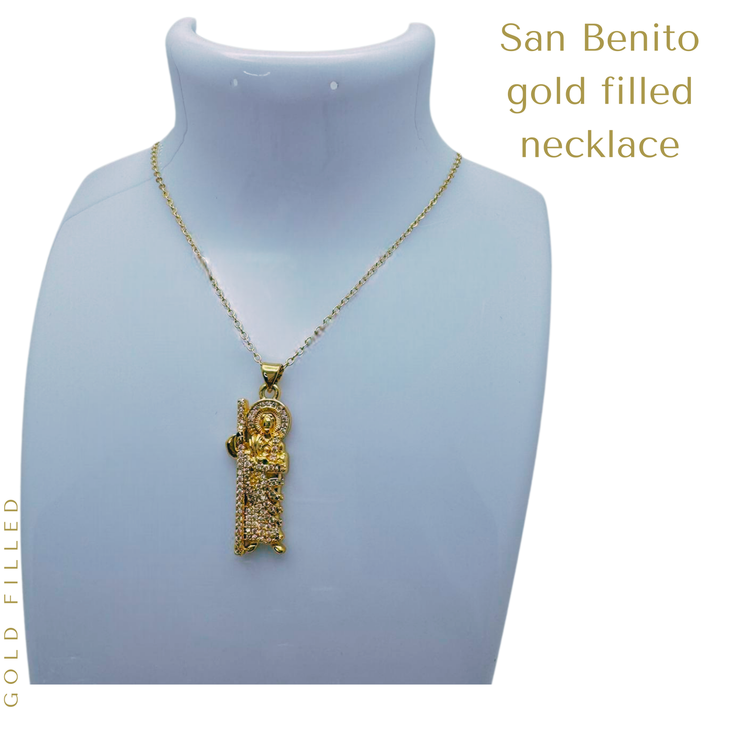 18K Gold Filled San Benito necklace 18” inches long