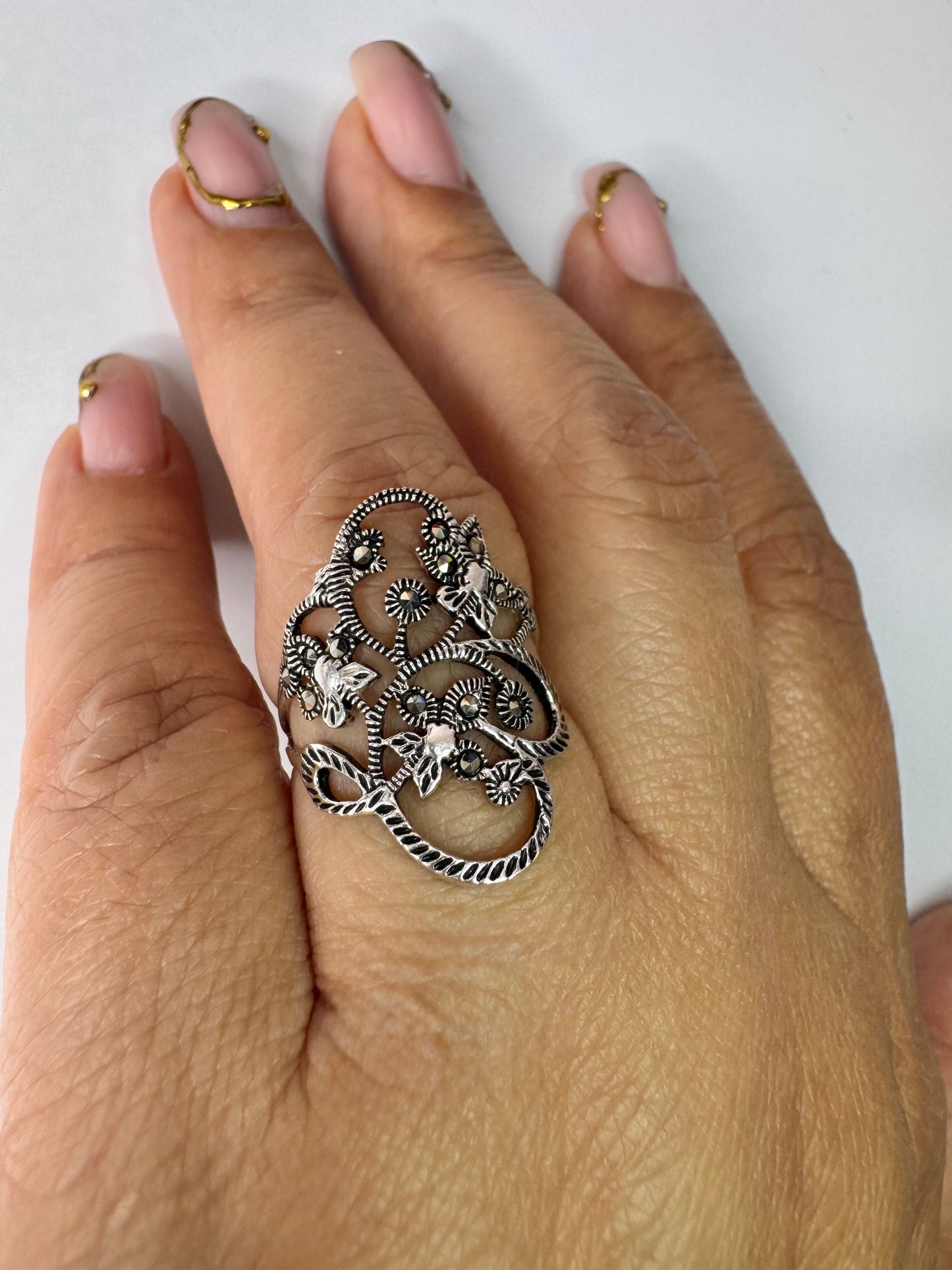 Sterling Silver .925 Marquise Ring