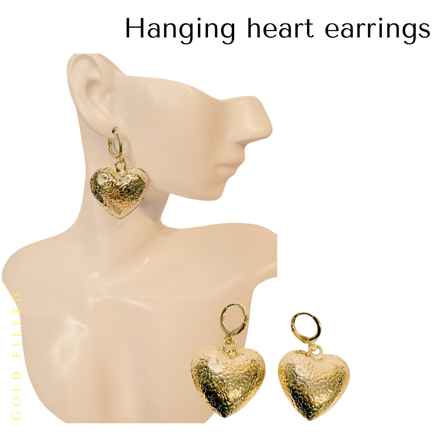 Hanging Heart earrings