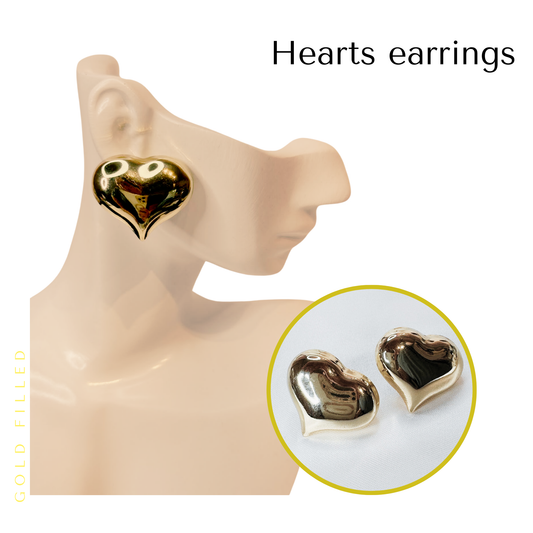 Hearts earrings