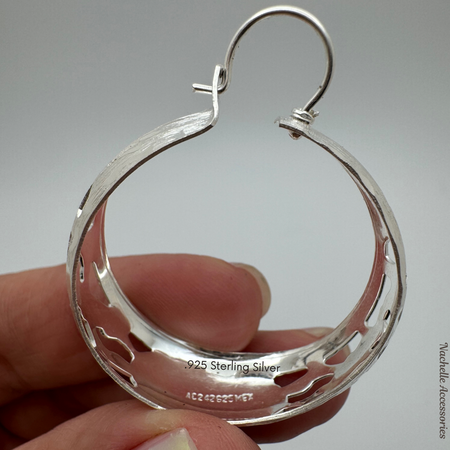 Engraved  Hoop earrings