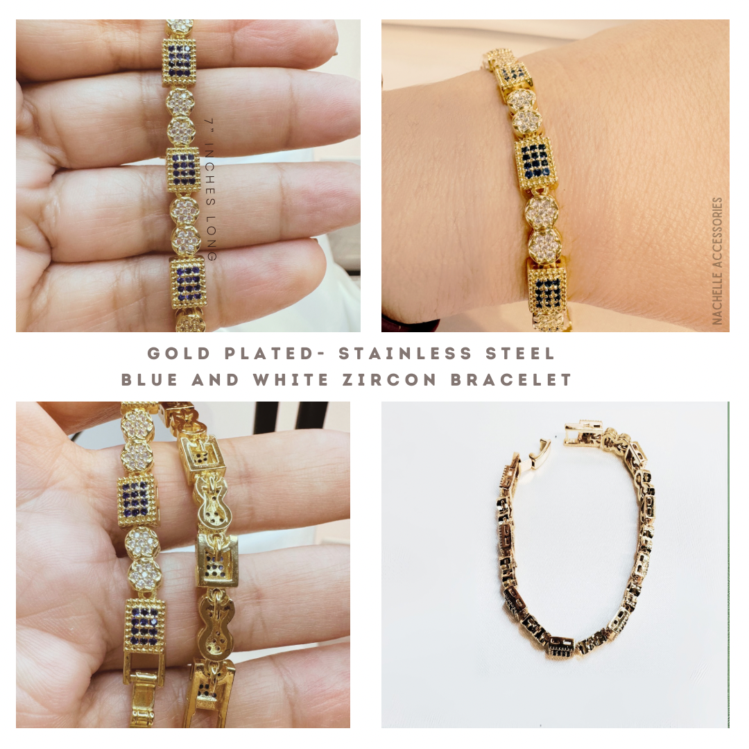 Stainless S. Bracelet 18k gold plated