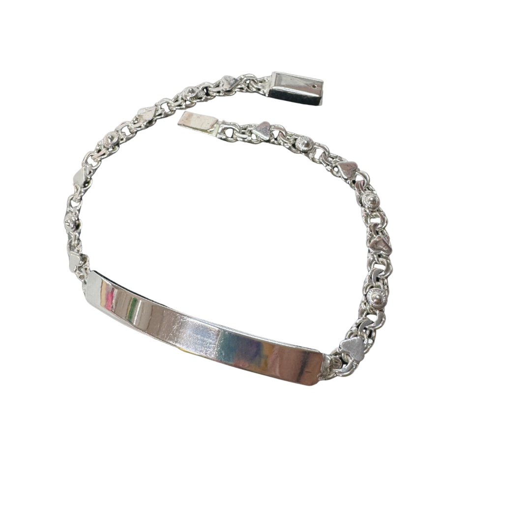 .925 Sterling Silver Women’s  ID Bracelet