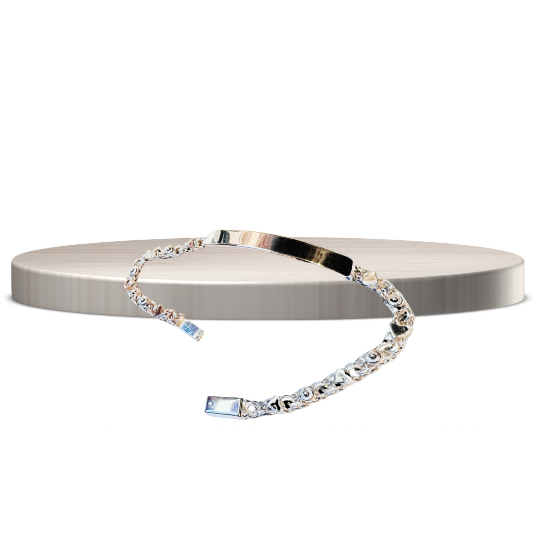 .925 Sterling Silver Women’s  ID Bracelet