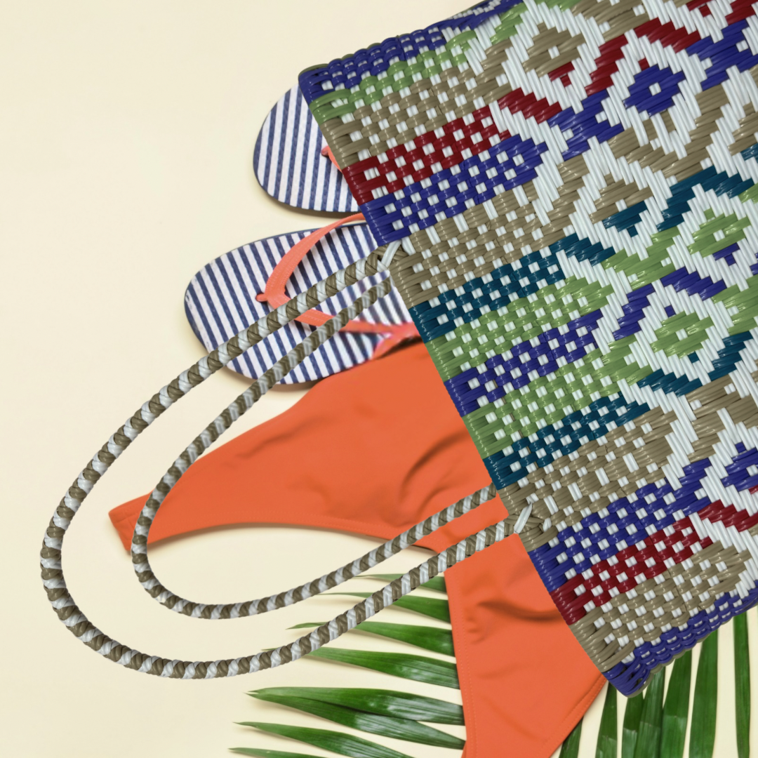 Artisanal Eco-friendly Plastic Bag. Made In Mexico