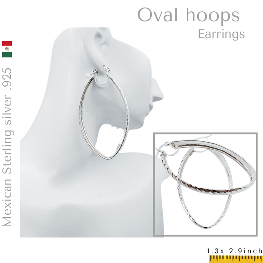 Oval Hoops earrings