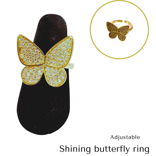 Shining Butterfly ring