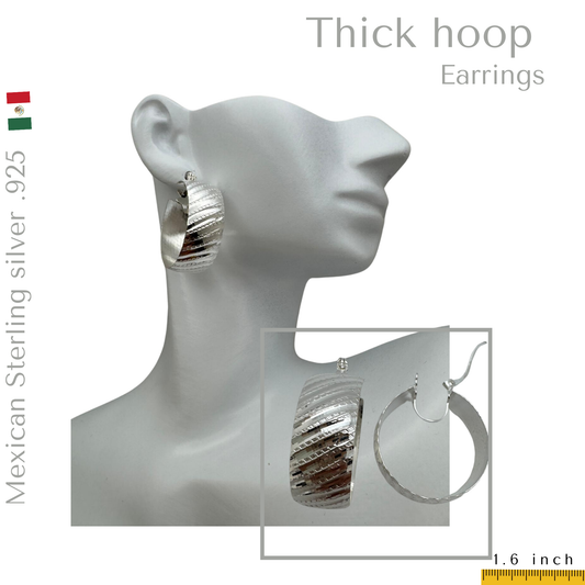 Thick Hoop earrings